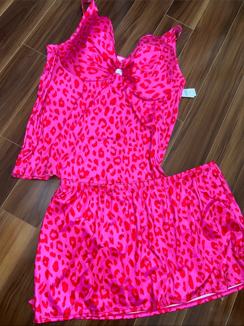 46DDD / Size 26 Cacique Swim nwt tankini swimsuit